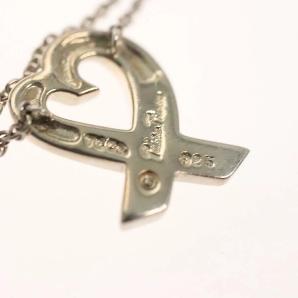 TIFFANY&Co. Loving Heart Necklace Ag925 Silver Auth am8077 - Picture 11 of 16